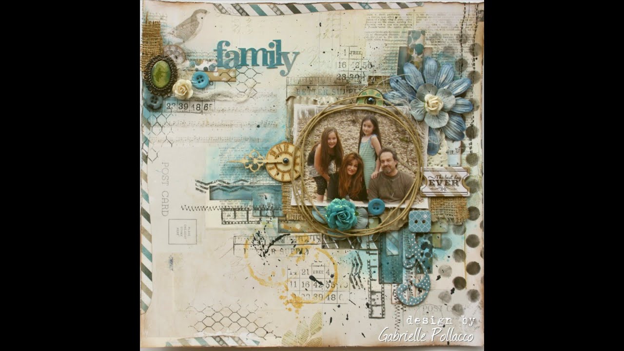 Mixed Media layout - Family