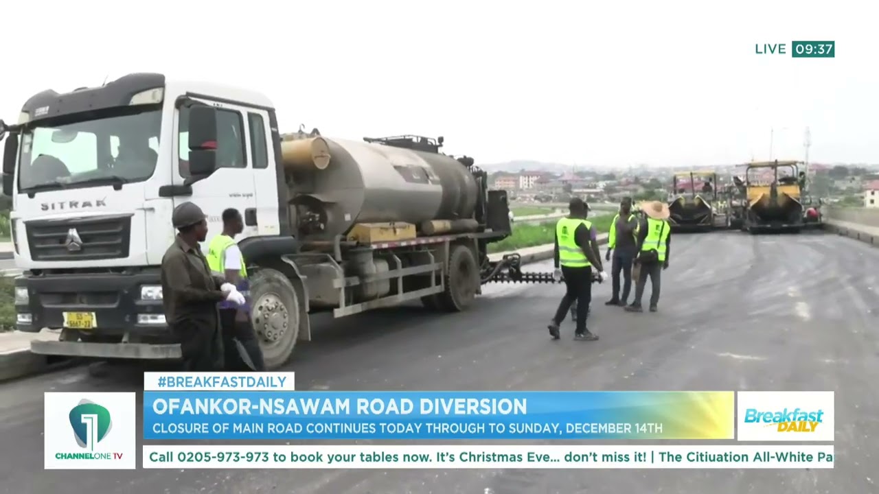 Ofankor–Nsawam Road Diversion Update – Everything You Must Know! | Breakfast Daily
