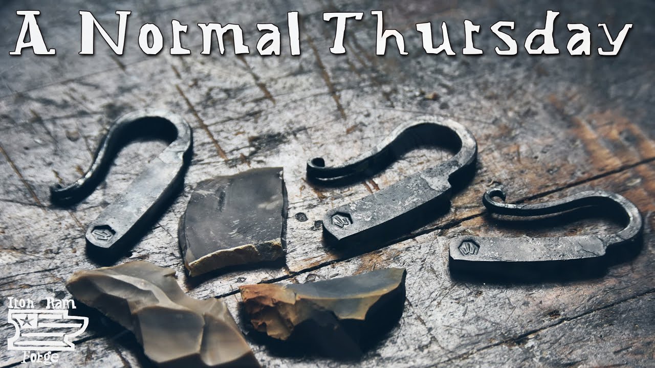 Thursday afternoon in the Blacksmith Shop - Iron Ram Forge