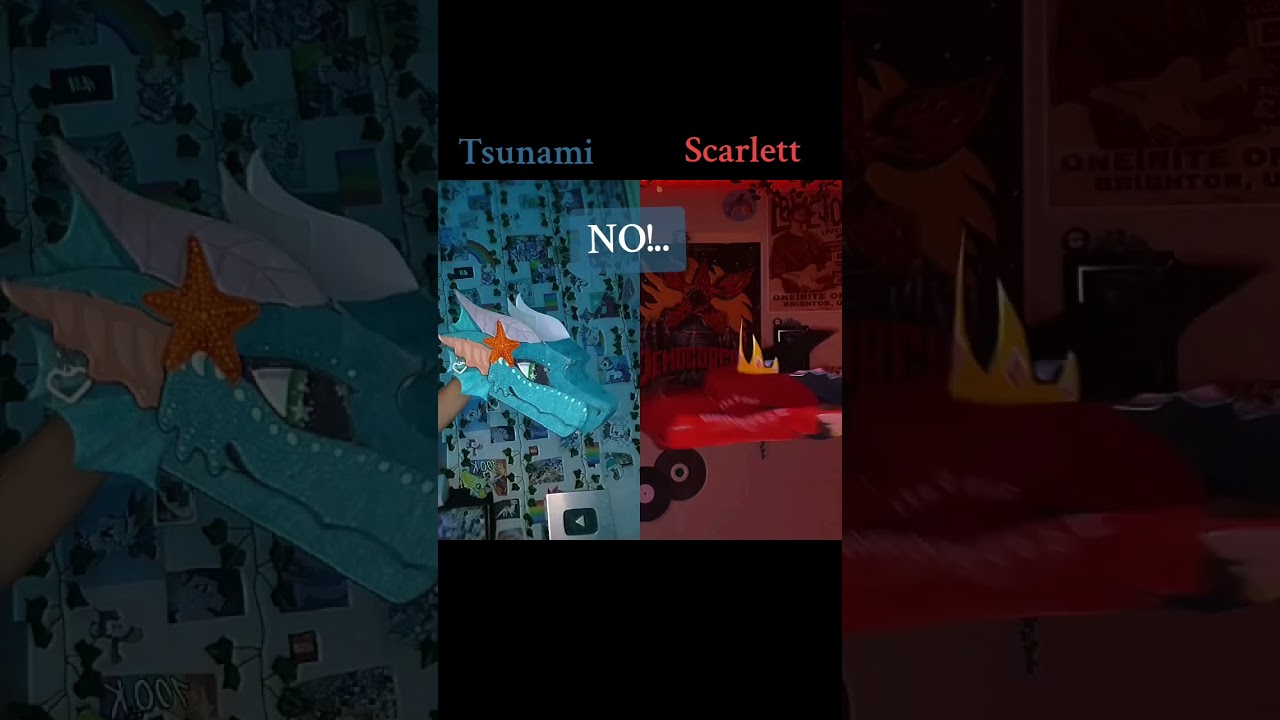 Wings of fire! 🌊🔥 #paperdragon #wof