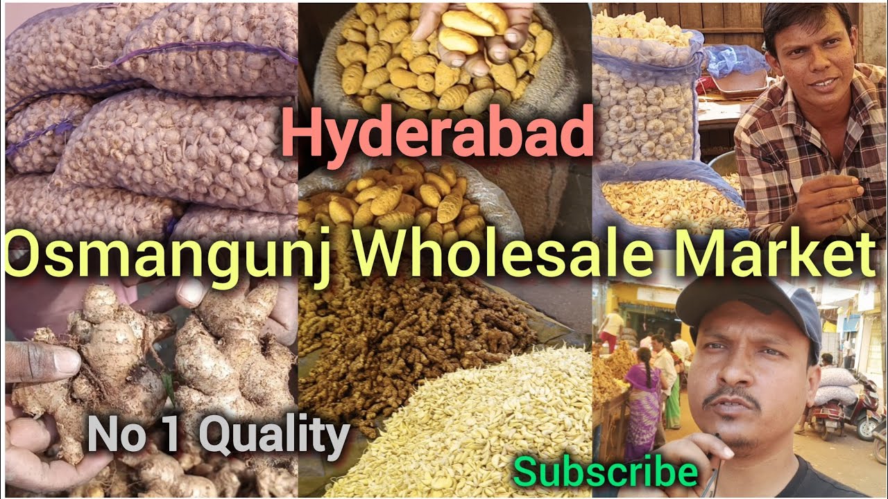 హైదరాబాద్ ఉస్మానగంజ్ హోల్సేల్ అల్లంమార్కెట్🔥🫚🧄| Hyderabad Biggest Osmangunj Wholesale Gingergarlic🧅👌