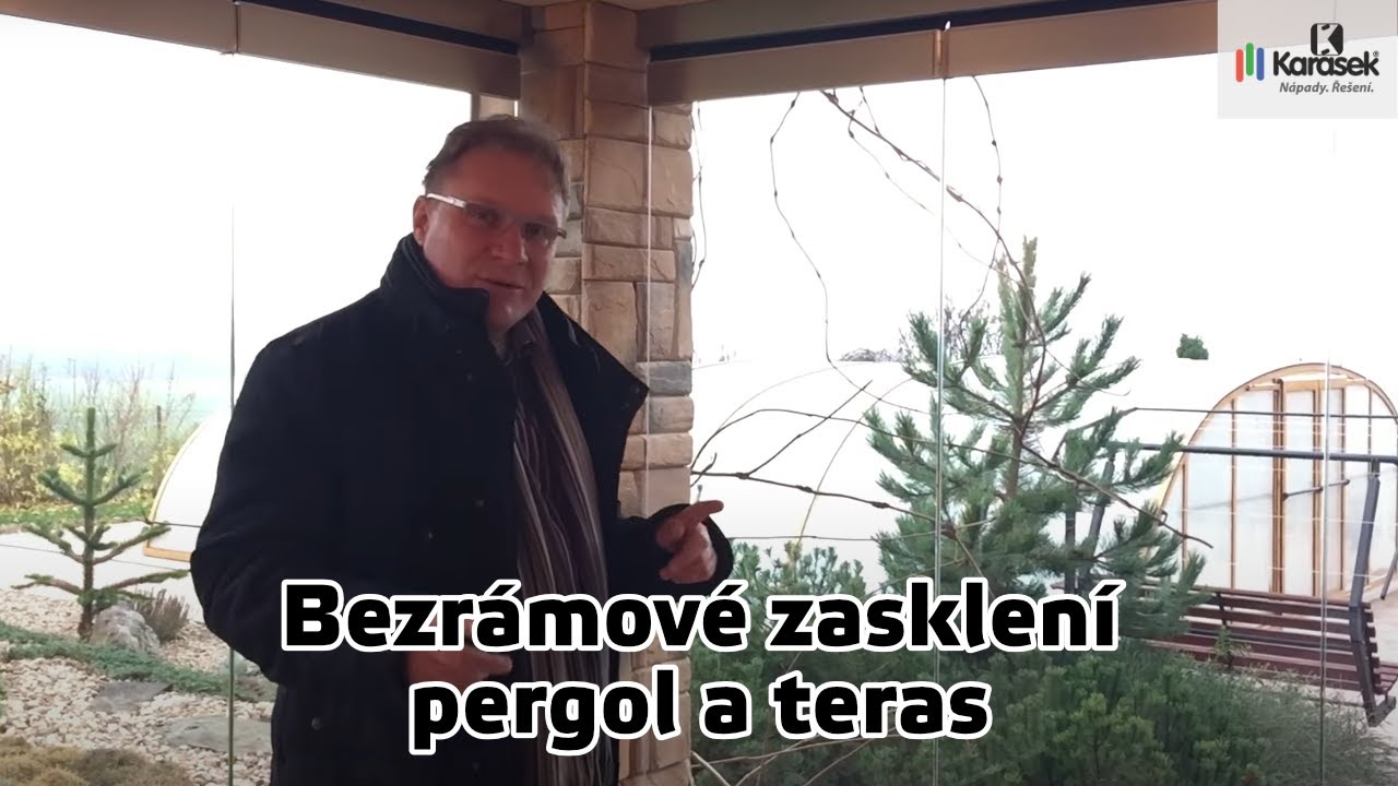Bezrámové posuvně skládací zasklení terasy či pergoly