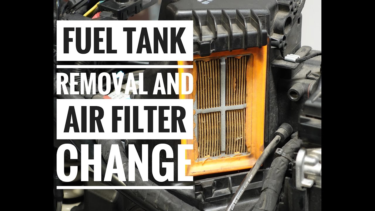 BMW R nineT Fuel Tank Removal and Air Filter Change
