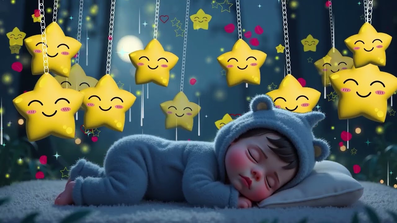 1 Hour Mozart’s Magic Lullaby 🌙  Continuous Baby Sleep & Brain Boost 🎶🧠