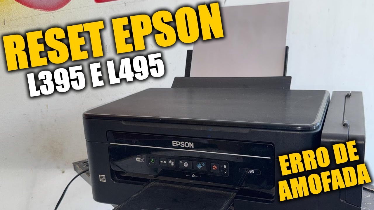 RESET EPSON L395 E L495 ERRO DE ALMOFADA