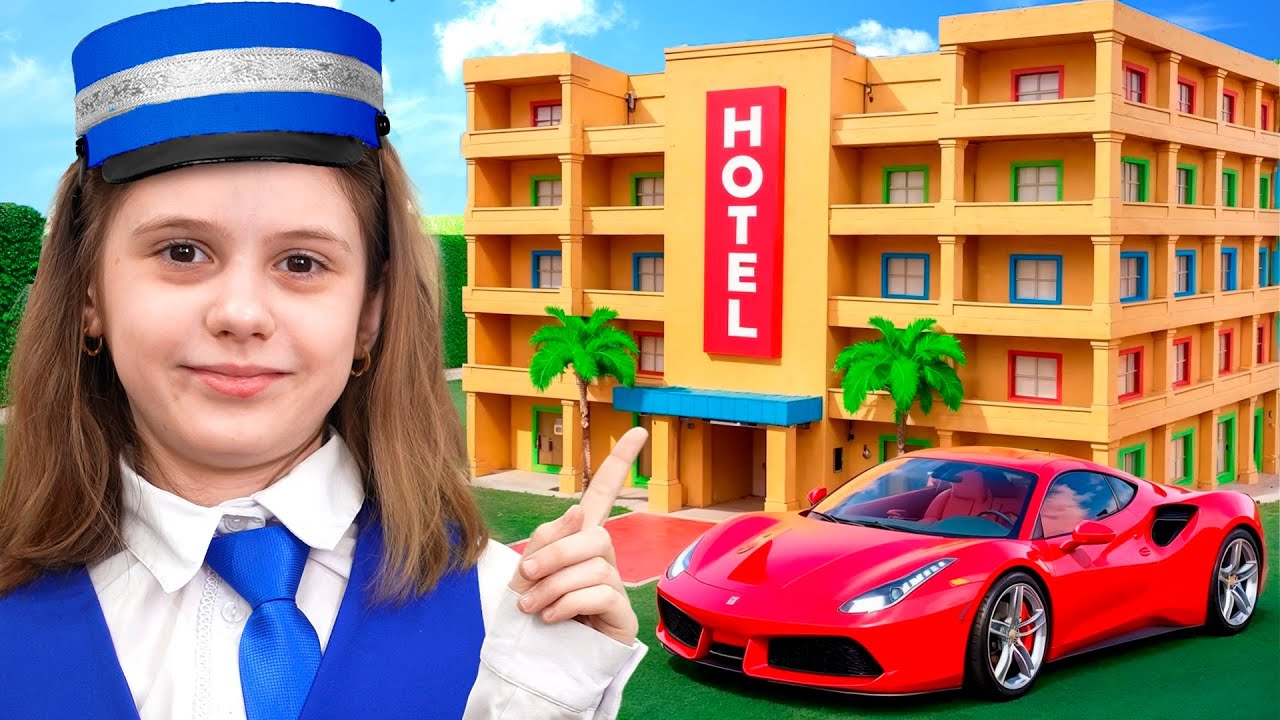 Cardboard Hotel Challenge and School Adventures for kids