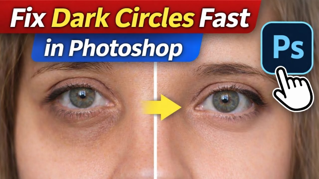 Fix Dark Circles in Photoshop||Fix Dark Circles In Photoshop Tutorial #photography #tutorial #viral 