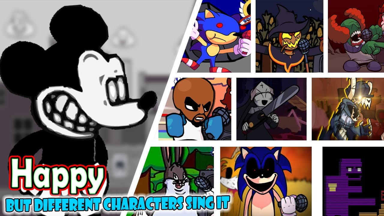 Happy but a different cover is used every enemy turn [FNF Mickey Mouse]