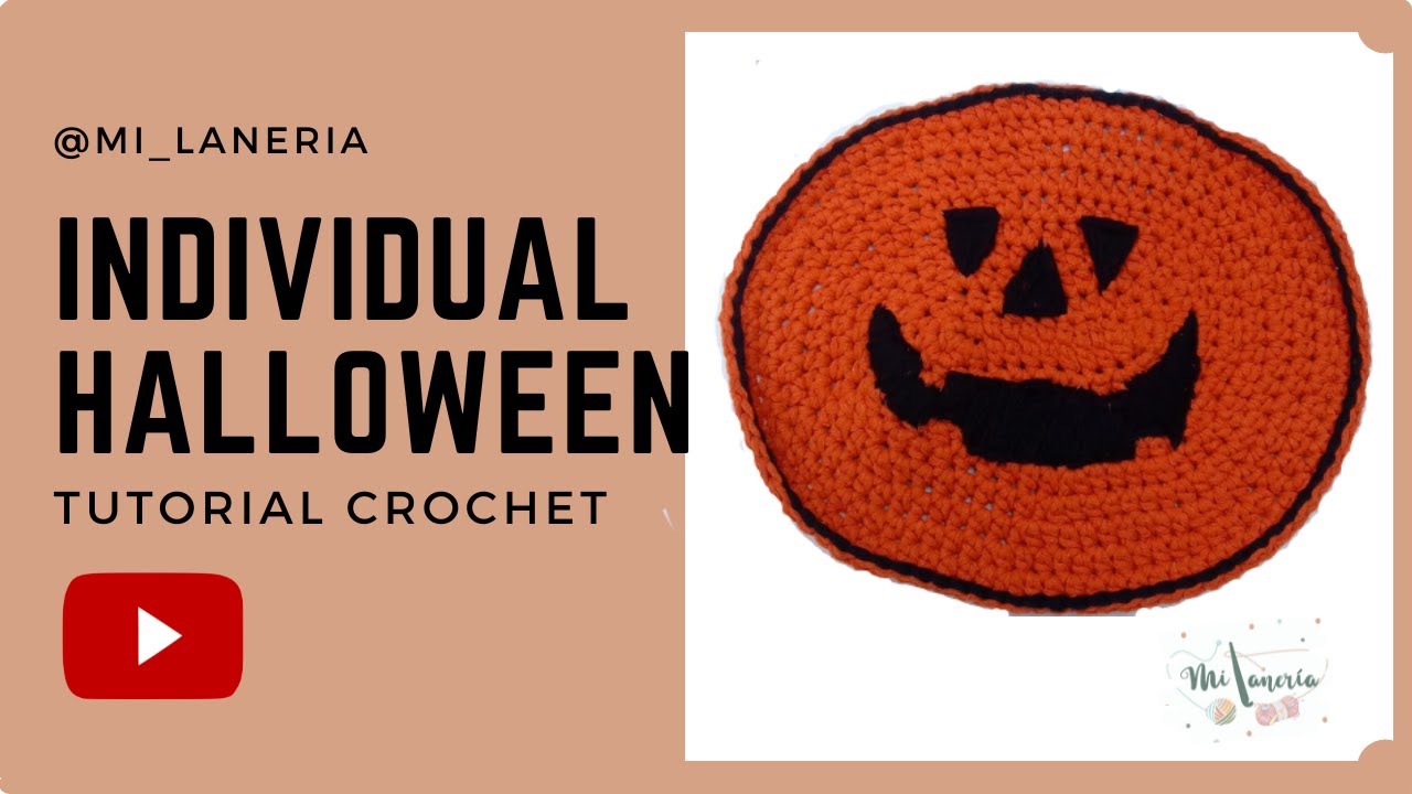 Individual Halloween a Crochet