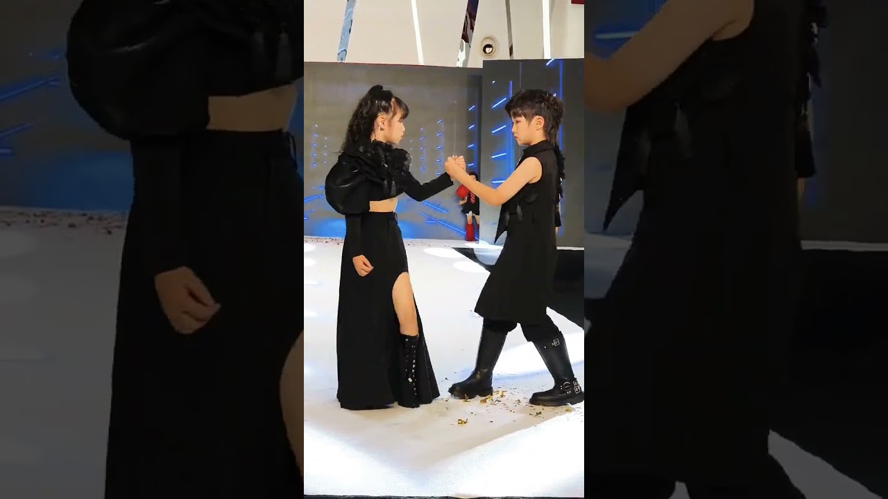 new fashion show Chinese girl boy walk #shorts #china #video