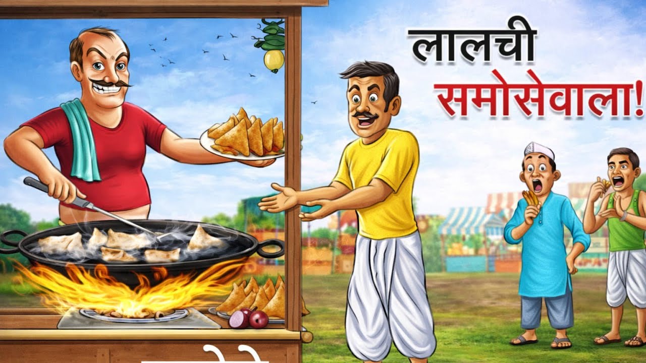 लालची समोसेवाला | Lalchi Samosewala | Hindi Kahani | Moral Story |Hindi Cartoon
