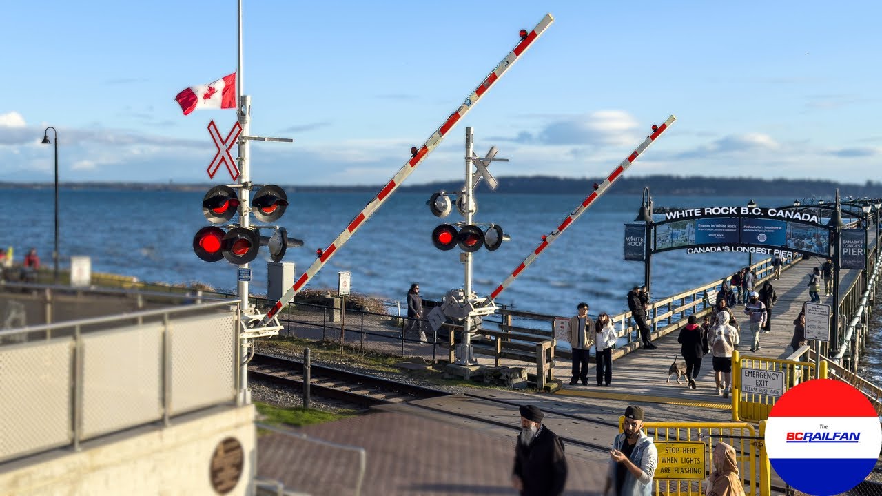 Railroad Crossing | White Rock Pier, White Rock, BC (Video 2)