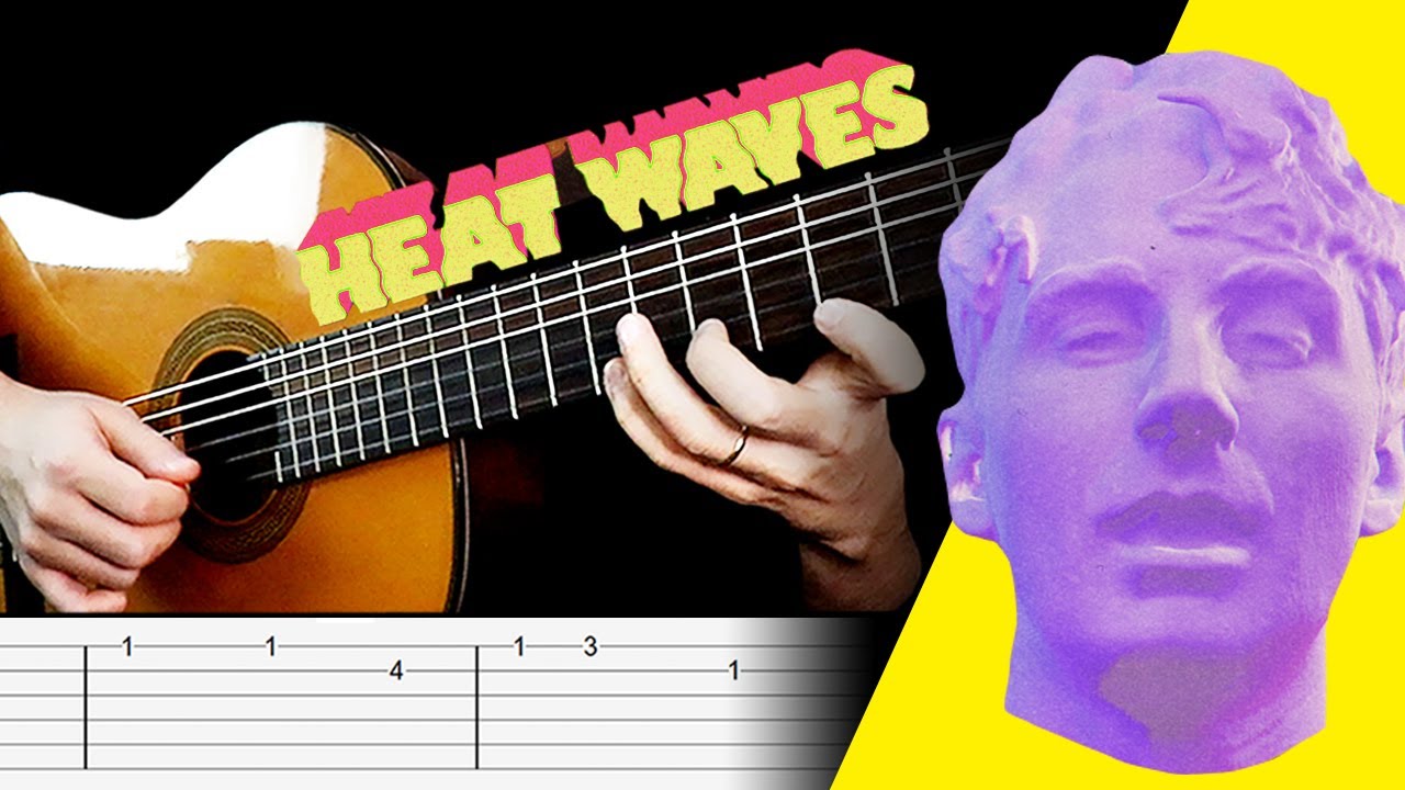 HEAT WAVES Guitar Tab Tutorial | Cover | Glass Animals | FIFA 21