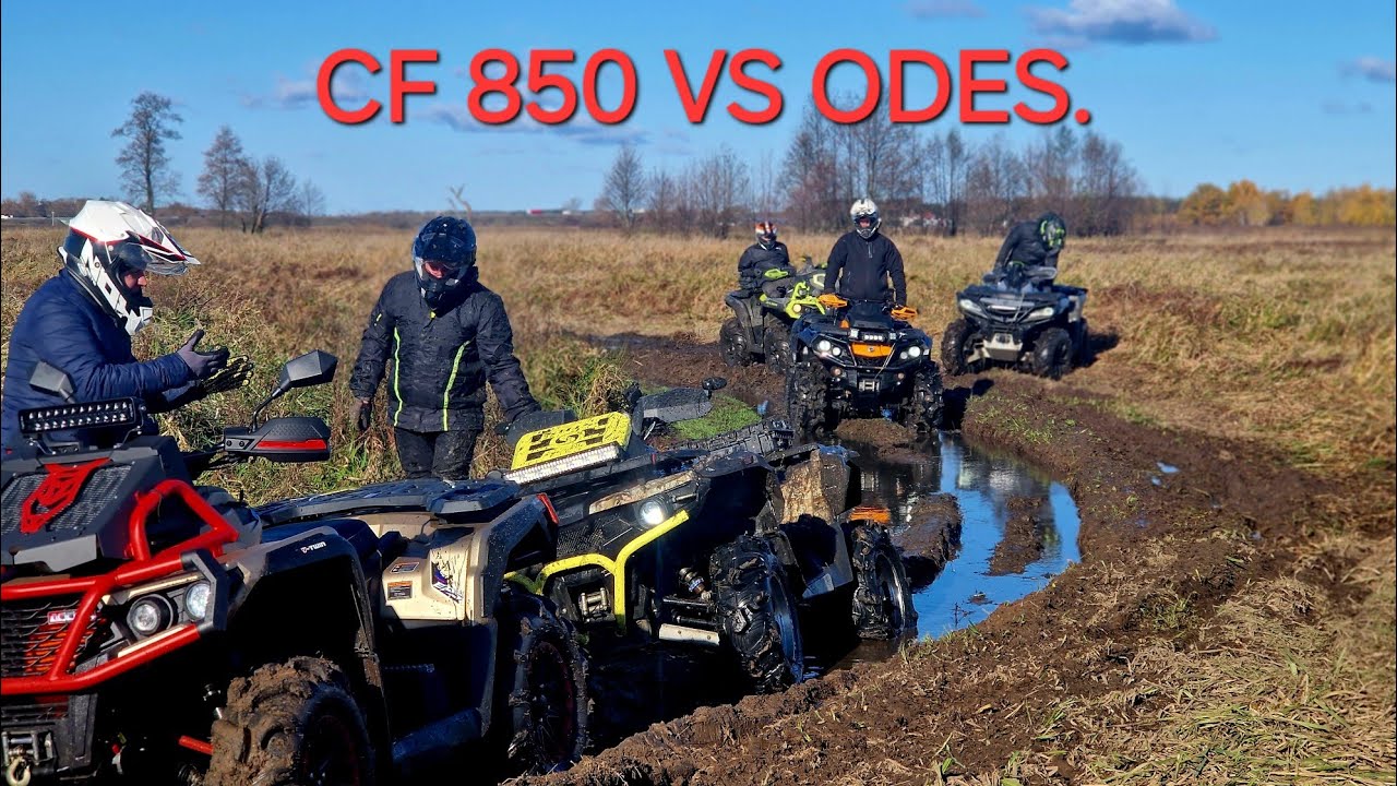 CF 850 VS ODES VS CAN AM . PRZEPRAWA WODNA.