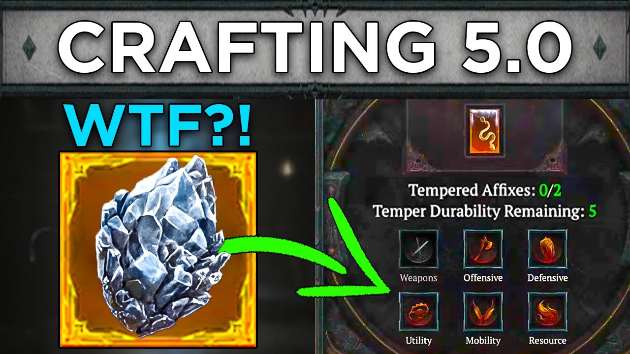 Crafting will change DRASTICALLY in Season 4 Diablo 4!