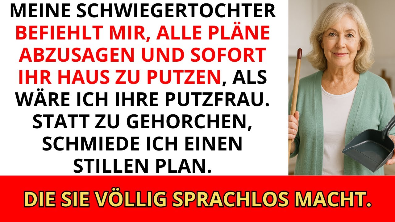 Meine Schwiegertochter befahl „Sag deine Pläne ab und putz sofort mein Haus“ – was ich danach tat..