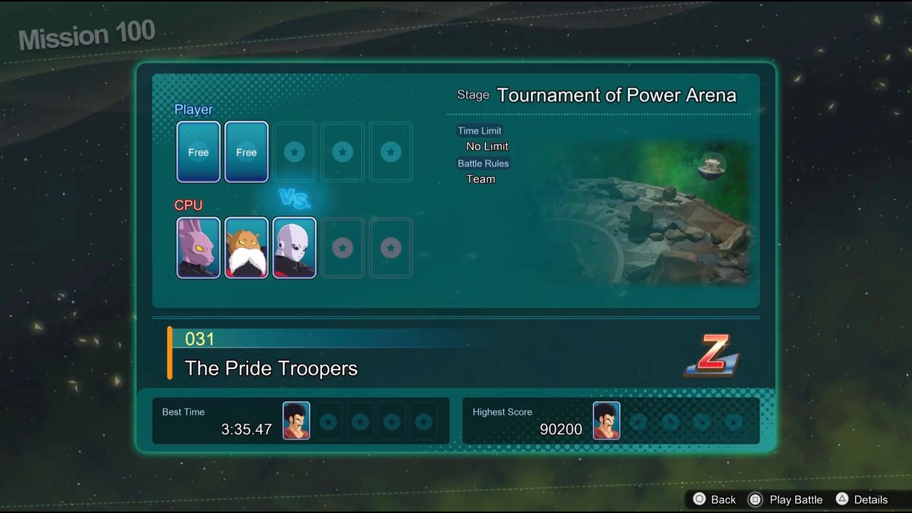 DRAGON BALL: Sparking! ZERO Mission 100, Pride Troopers