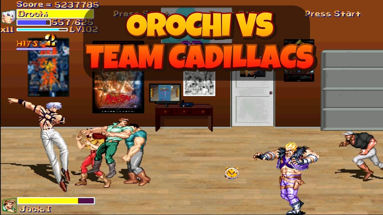 KOF Orochi vs Team Cadillacs OpenBOR Mod &ndash; Эпическая битва с боссом в стиле Beat 'Em Up!