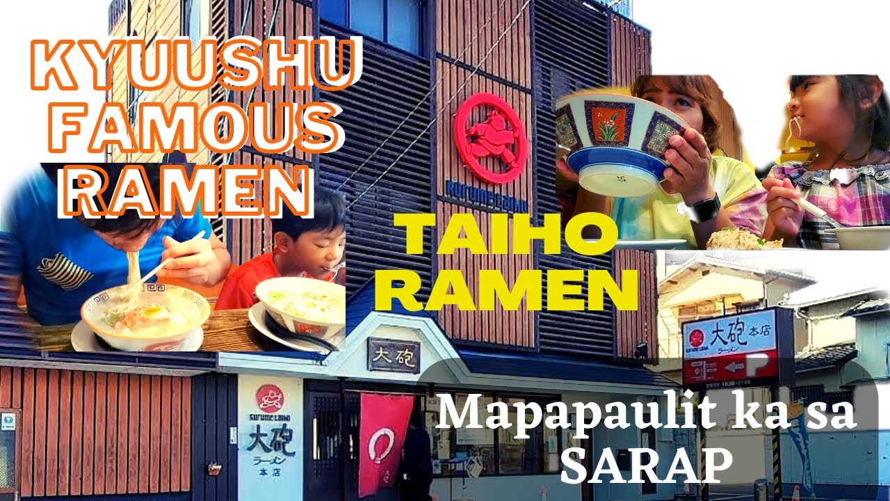 THE FAMOUS TAIHO RAMEN IN KYUUSHU (KURUME)JAPAN