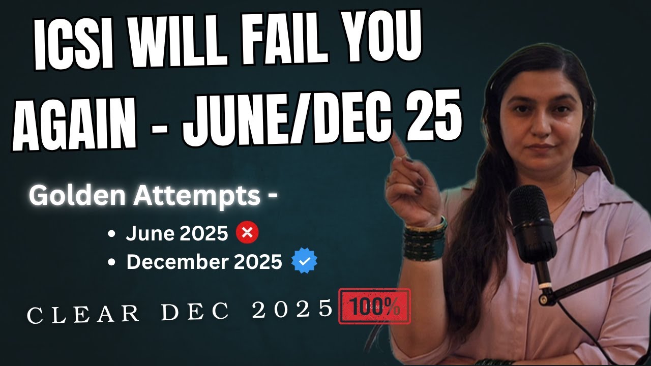 Effective Tips✅️ to CRACK CS Dec 25 Exams📚 - ICSI will FAIL❌️ you!! - CS Jaspreet Dhanjal