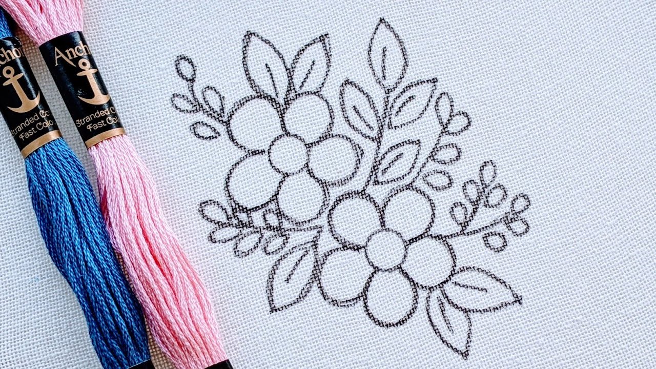 VERY EASY PUFFED FLOWER HAND EMBROIDERY DESIGN FOR BEGINNERS