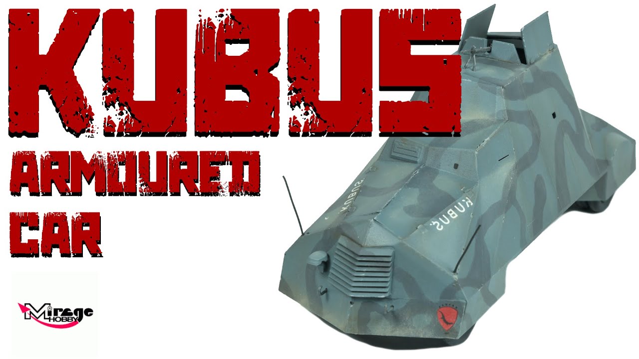 Armored car - Polish Kubus (1/35 Mirage Hobby scale model) - build and review