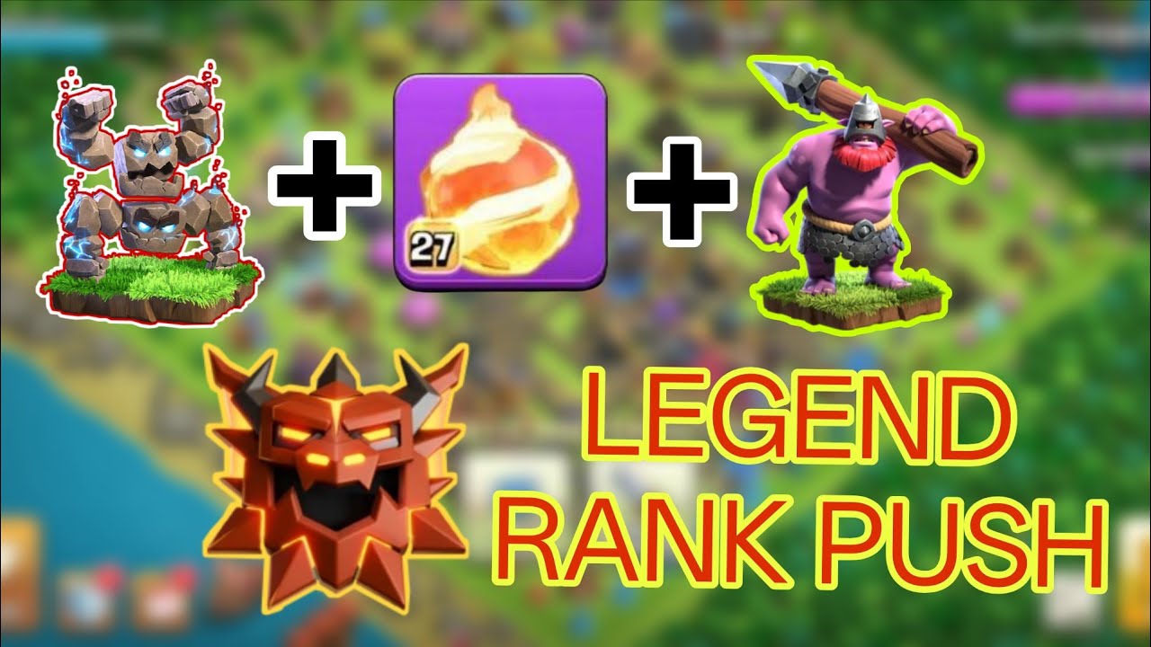 RANK PUSH TO LEGEND TH18 METEOR GOLEM OP STRATEGY ✨☠️💀#clashofclans #sumit007live #viral #th18attack
