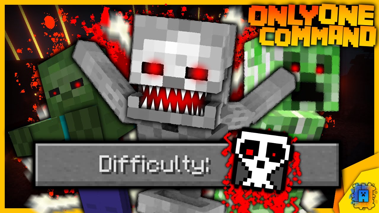 Minecraft: New Difficulty HELL in only one command! (1.8)