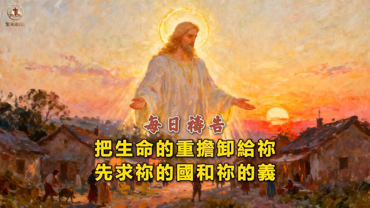 每日禱告：把生命的重擔卸給祢，先求祢的國和祢的義 February 9, 2026 #親近主 #信靠主 #每日禱告 #聖經智慧 #生命感悟 #馬太福音