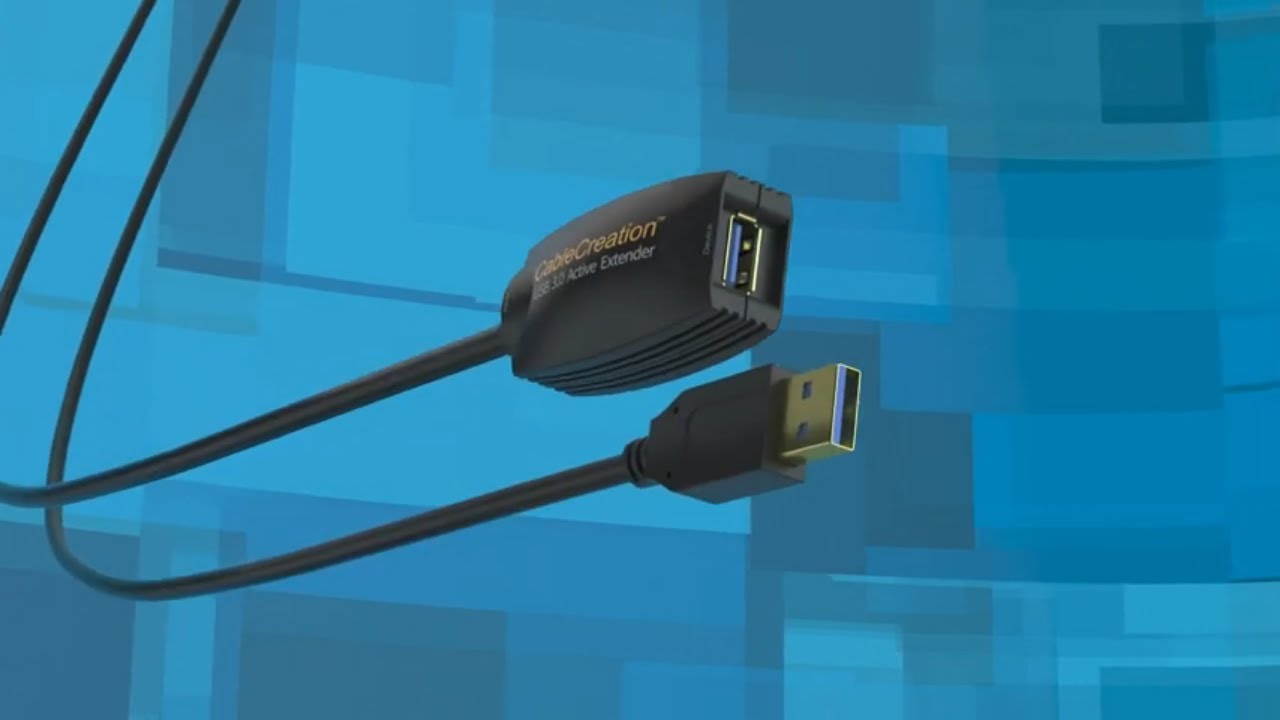 USB 3.0 Long Extension Active Cable  USB Extender Male to Female with Signal Booster