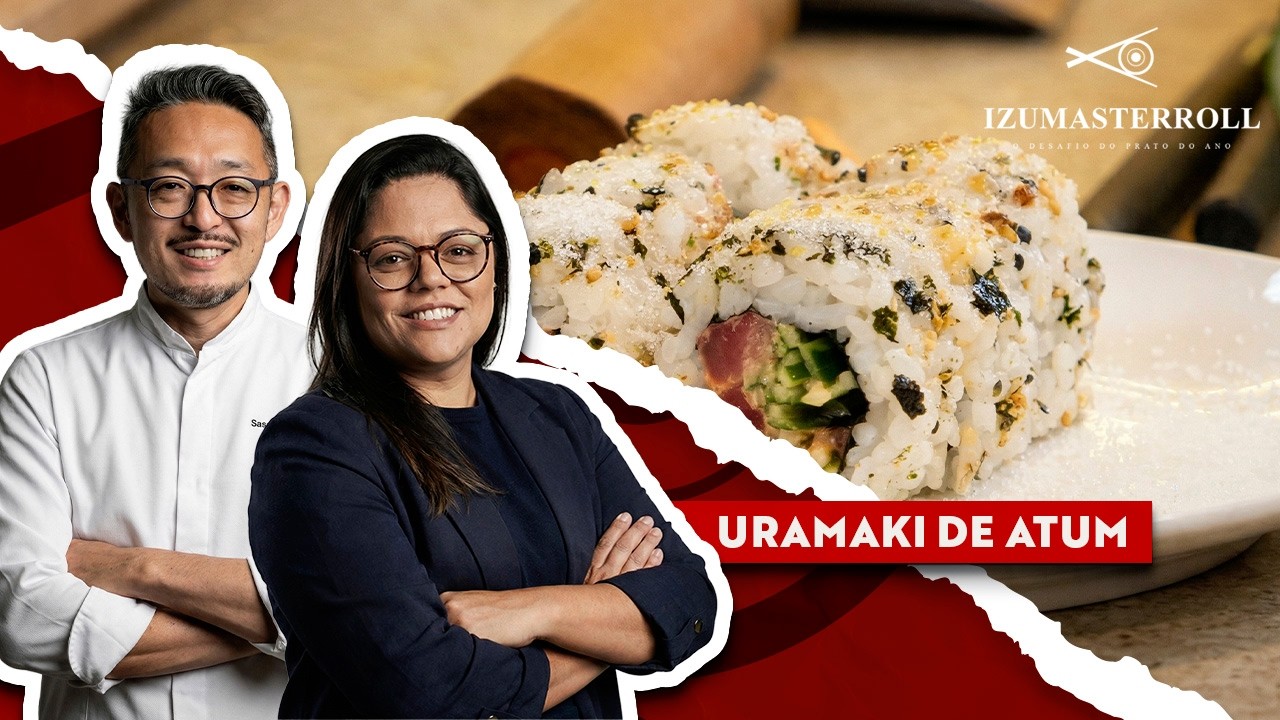 Receitas Izu Master Roll - Dayse Paparoto e Régis Sassaki - Uramaki De Atum