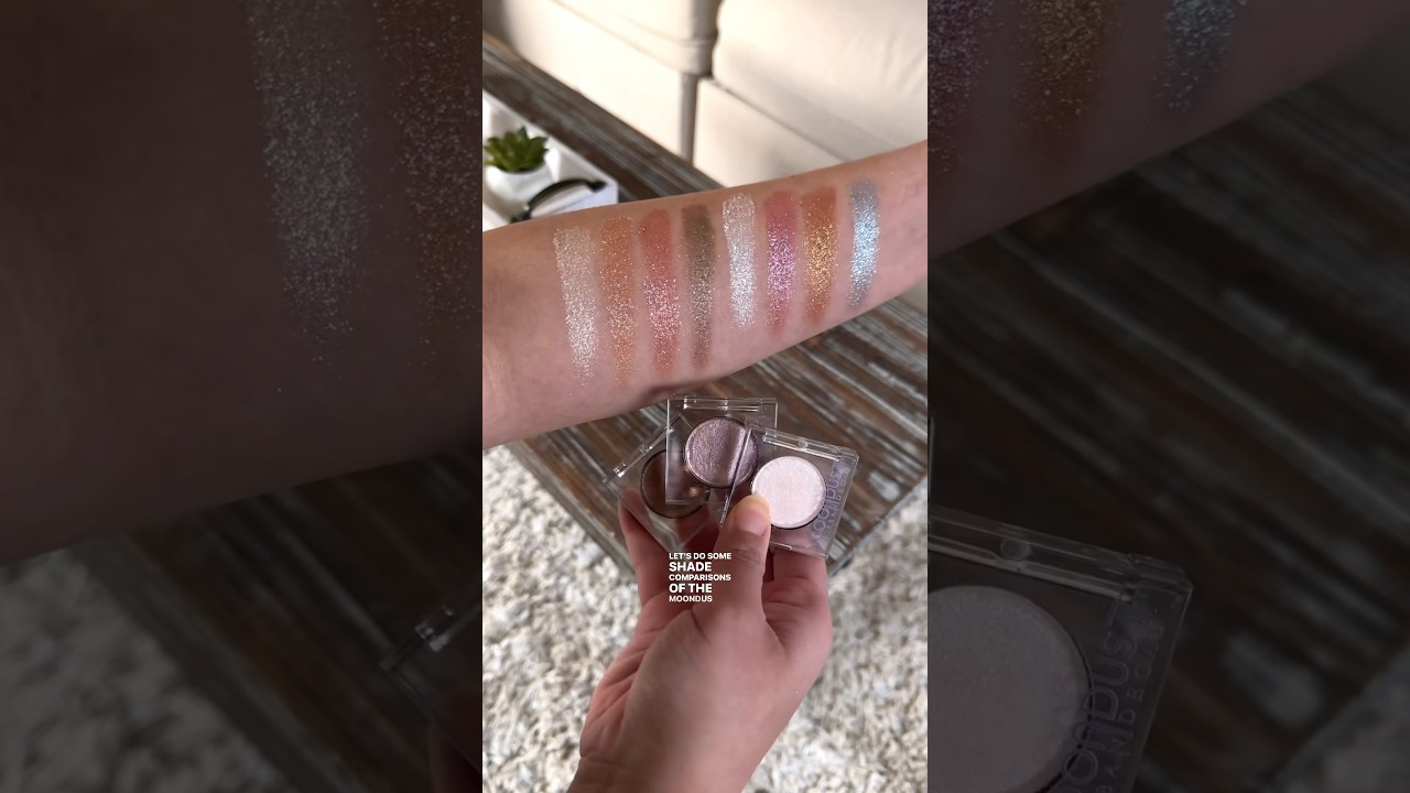 Urban Decay Moondust Palette Shade Comparison