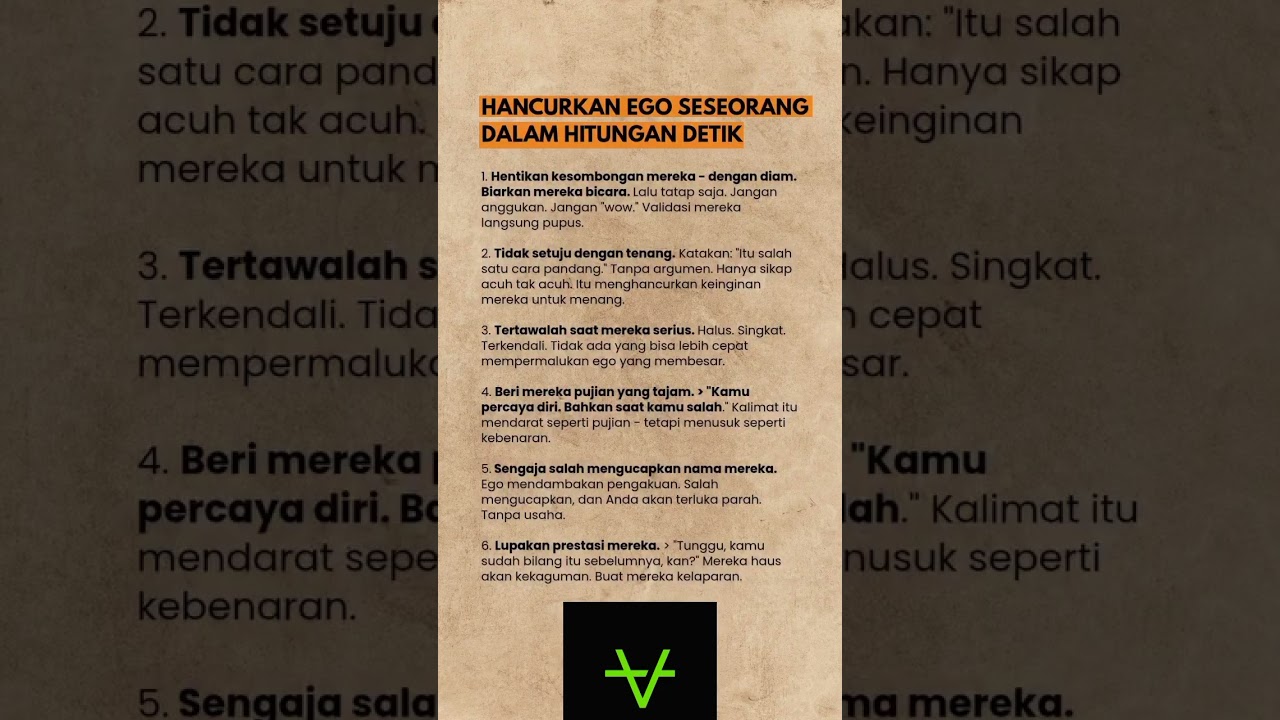 Cara melawan ego #polapikir