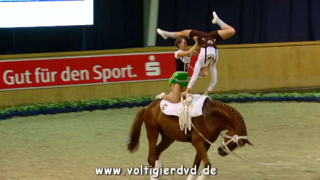 Milena König - Leonie Blass - Pas de Deux 08 - DJM Voltigieren Aachen 2017