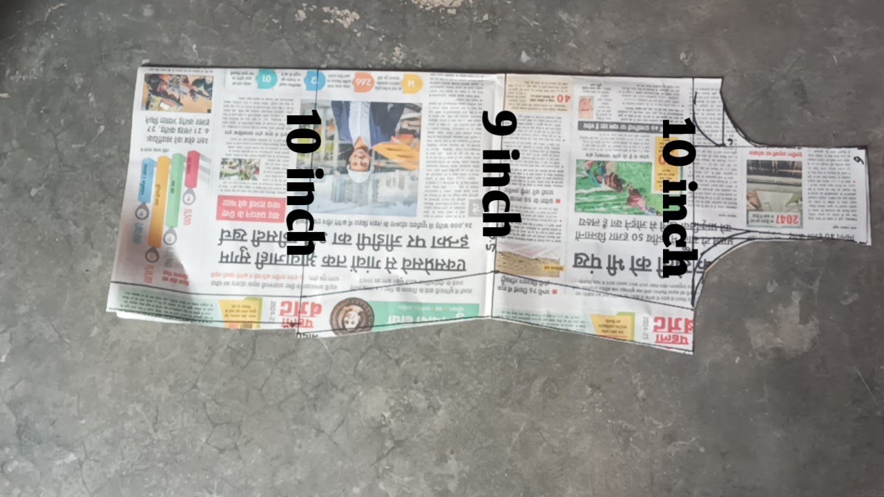 paper per suit ki cutting karne ka Tarika. 34 size suit cutting on paper