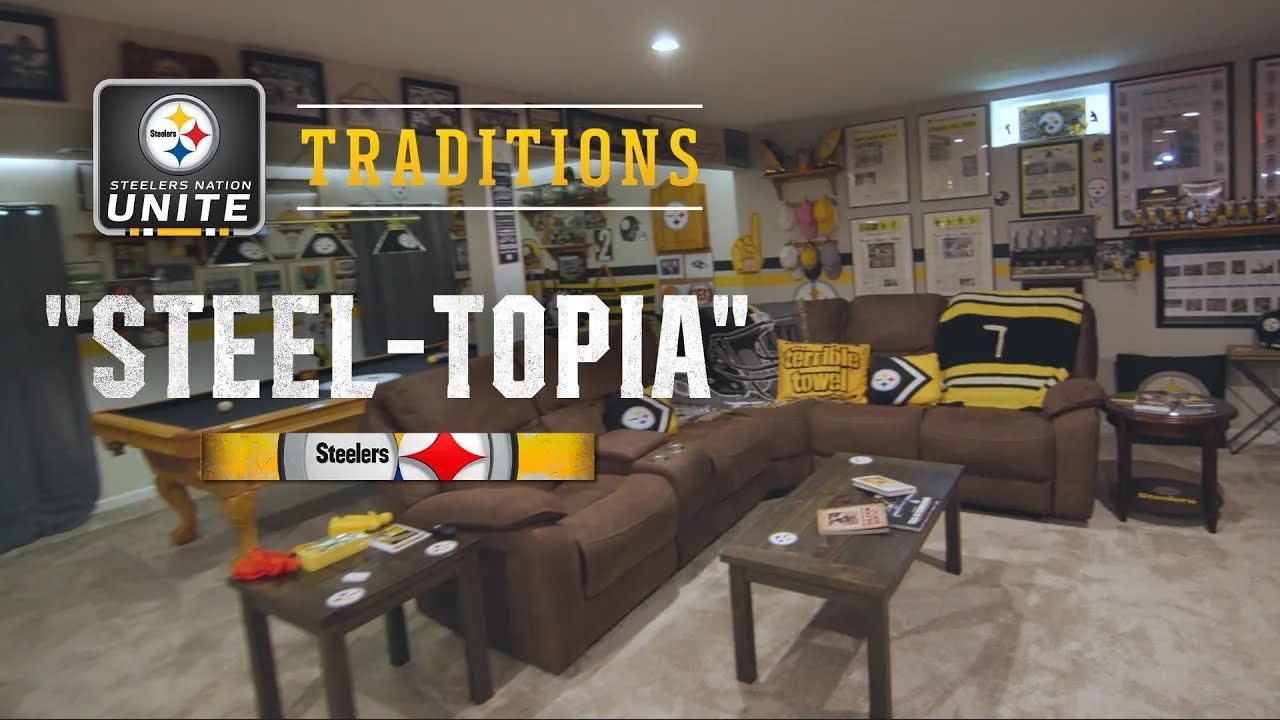A look inside of "Steel-topia", one of the best Steelers fan caves you'll see | SNU Traditions