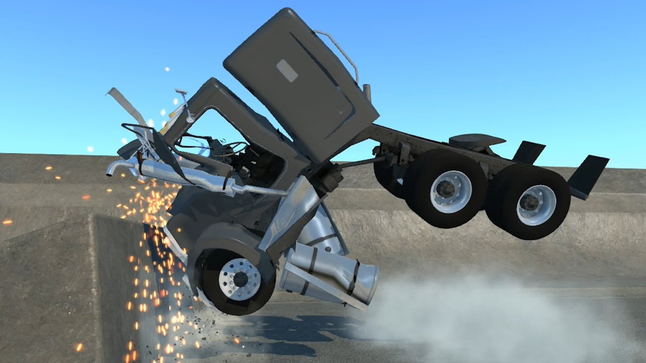 BeamNG Drive Truck Crash Tests #1