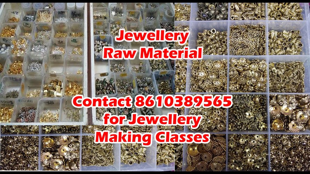 Jewellery Raw Material @ Lowest price | Contact 8610389565 for Jewellery Making Classes