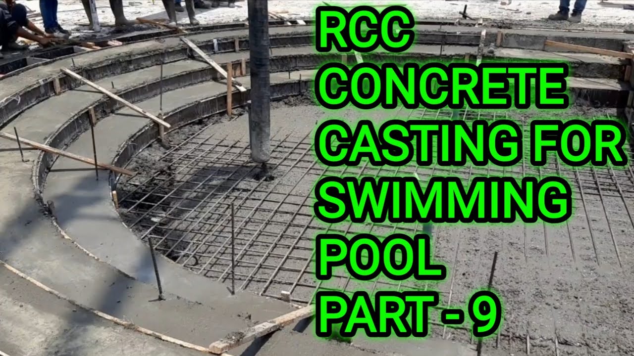 RCC CONCRETE CASTING FOR SWIMMING POOL. SWIMMING POOL BASE SLAB RCC CONCRETE CASTING. #RCCCONCRETE.