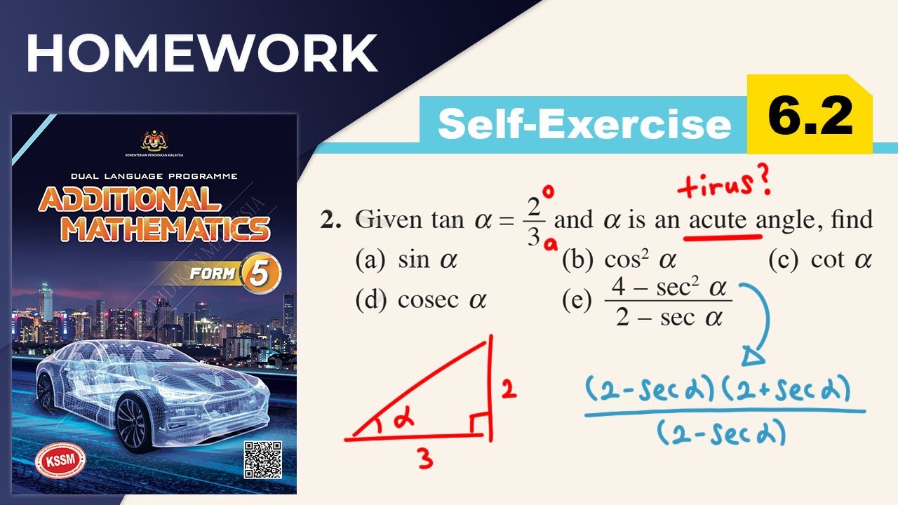 F5 | Self Exercise 6.2 Q2 Trigonometric Functions | KSSM Textbook
