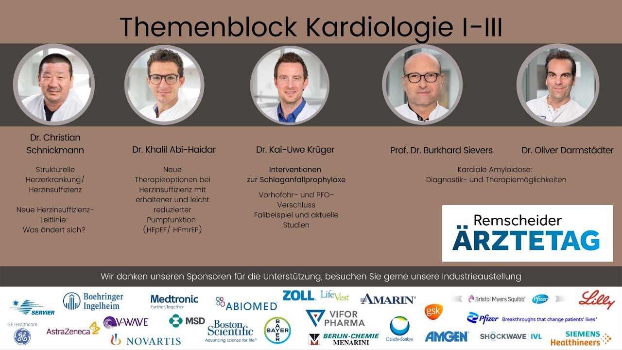 Remscheider Ärztetag 2022 Themenblock 1+ 2+ 3 Kardiologie
