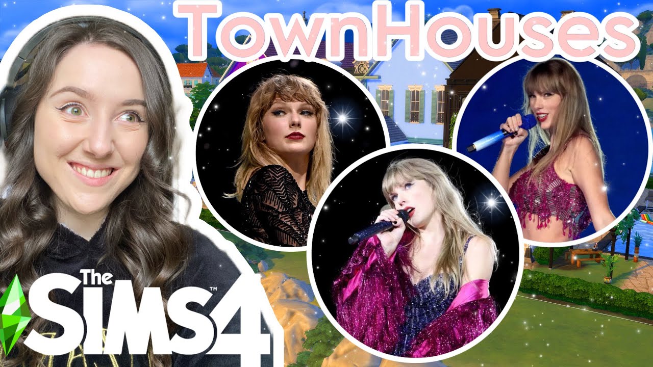 Every Townhouse is a Different Taylor Swift Album in The Sims 4... 1989 & REPUTATION