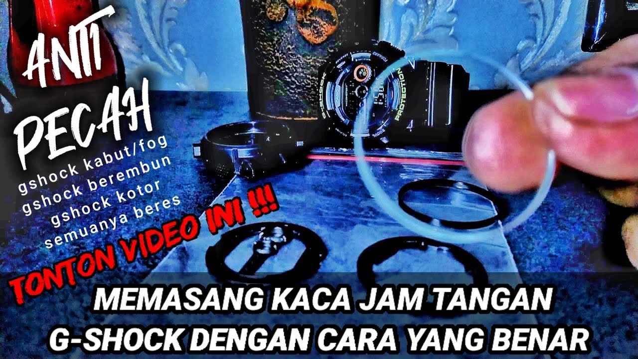 How to remove glass from casio Gshock | Cara melepas kaca casio Gshock