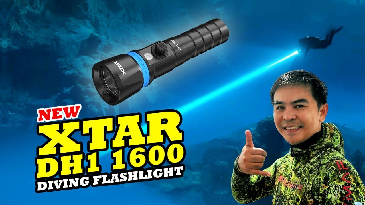 XTAR Hunter DH1 1600 Lumens Diving Flashlight UNBOXING & REVIEW Drin's Adventure Katusok