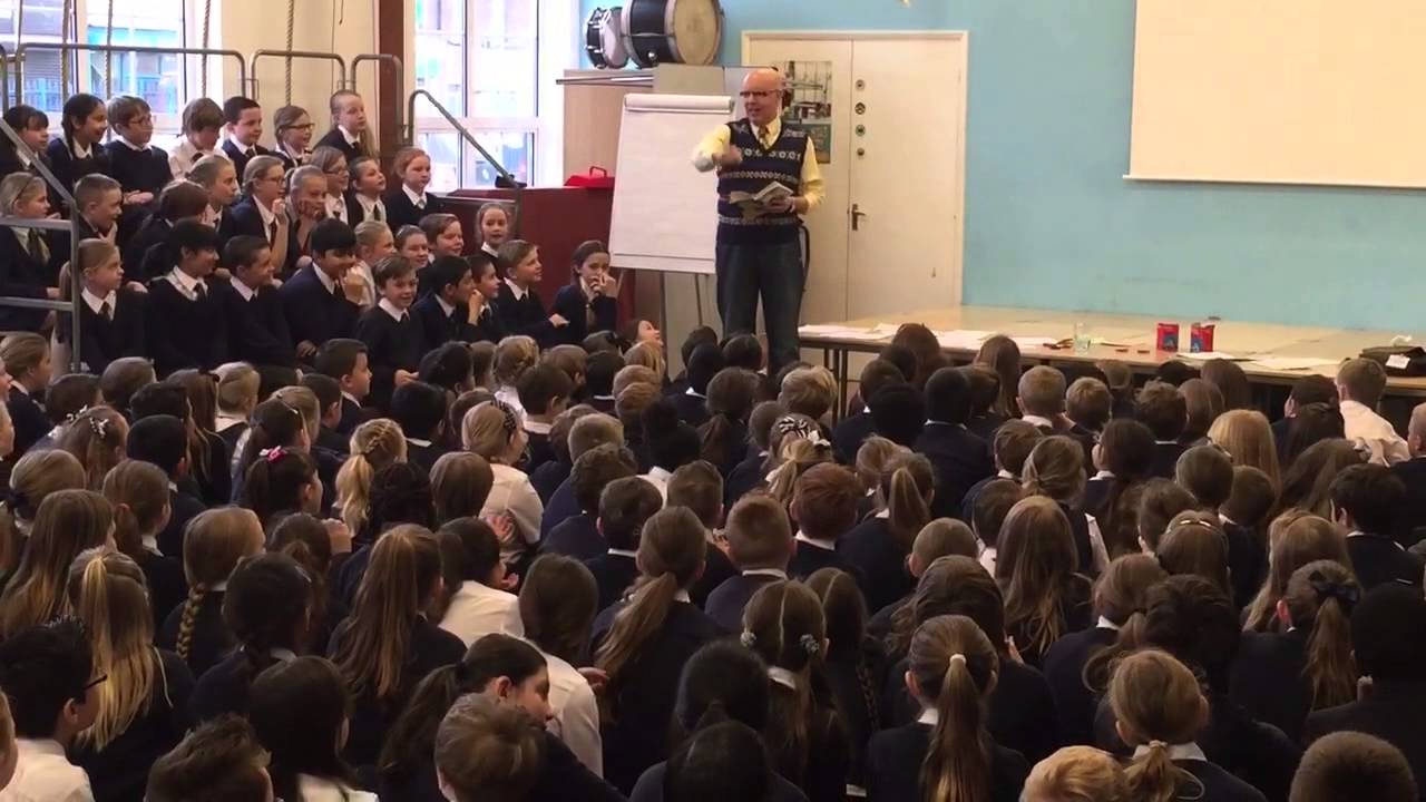 Terry Caffrey visits Upminster Junior School