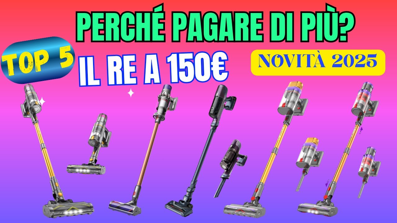 Migliori Scope Elettriche Senza Fili 2025 | TOP 5 Qualità Prezzo (Dyson vs Sfidanti)