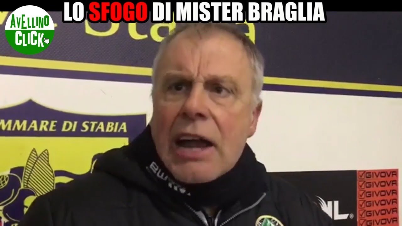 AVELLINO CALCIO, LO SFOGO DI MISTER BRAGLIA