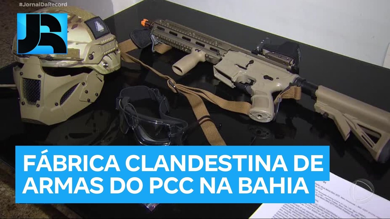 BA: polícia descobre fábrica clandestina de armas que abastecia facção criminosa ligada ao PCC