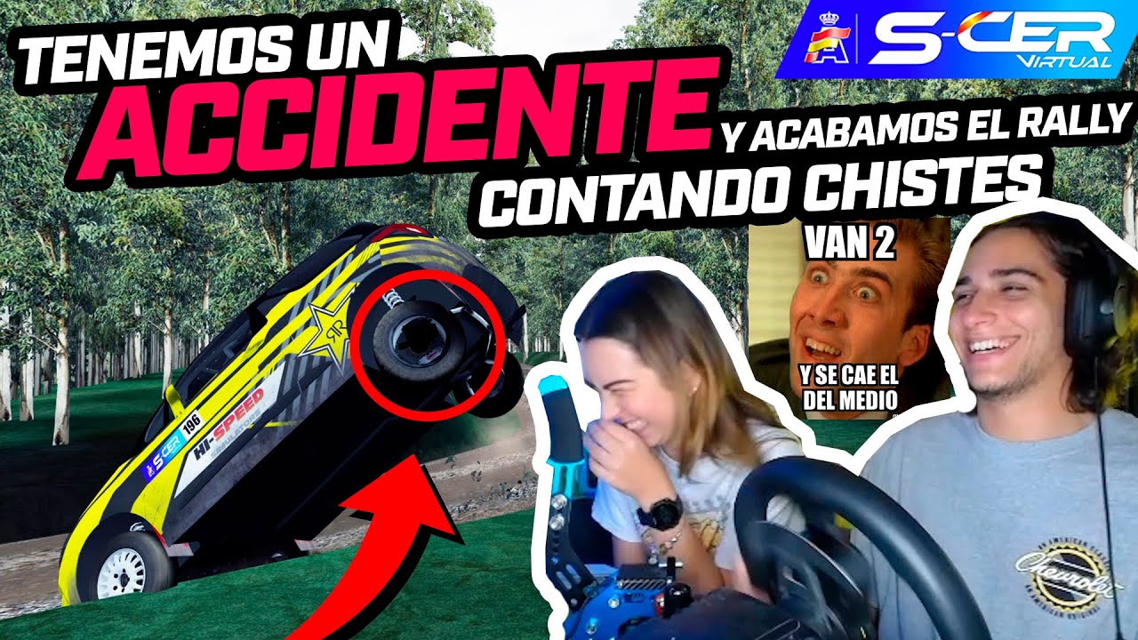 MI NOVIA cuenta CHISTES MALOS para acabar el RALLY tras nuestro ACCIDENTE | copiloto rally gracioso