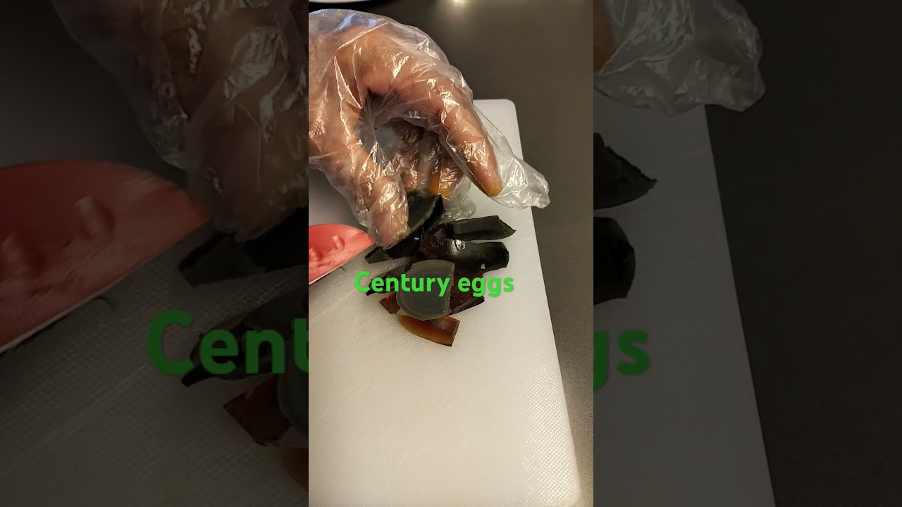 black eggs#century #asmrsounds #food #blackegg